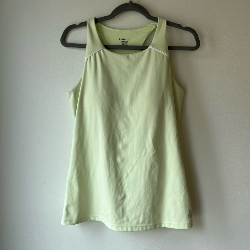 Reebok green Tank Top built in sports bra workout gym exercise women’s medium